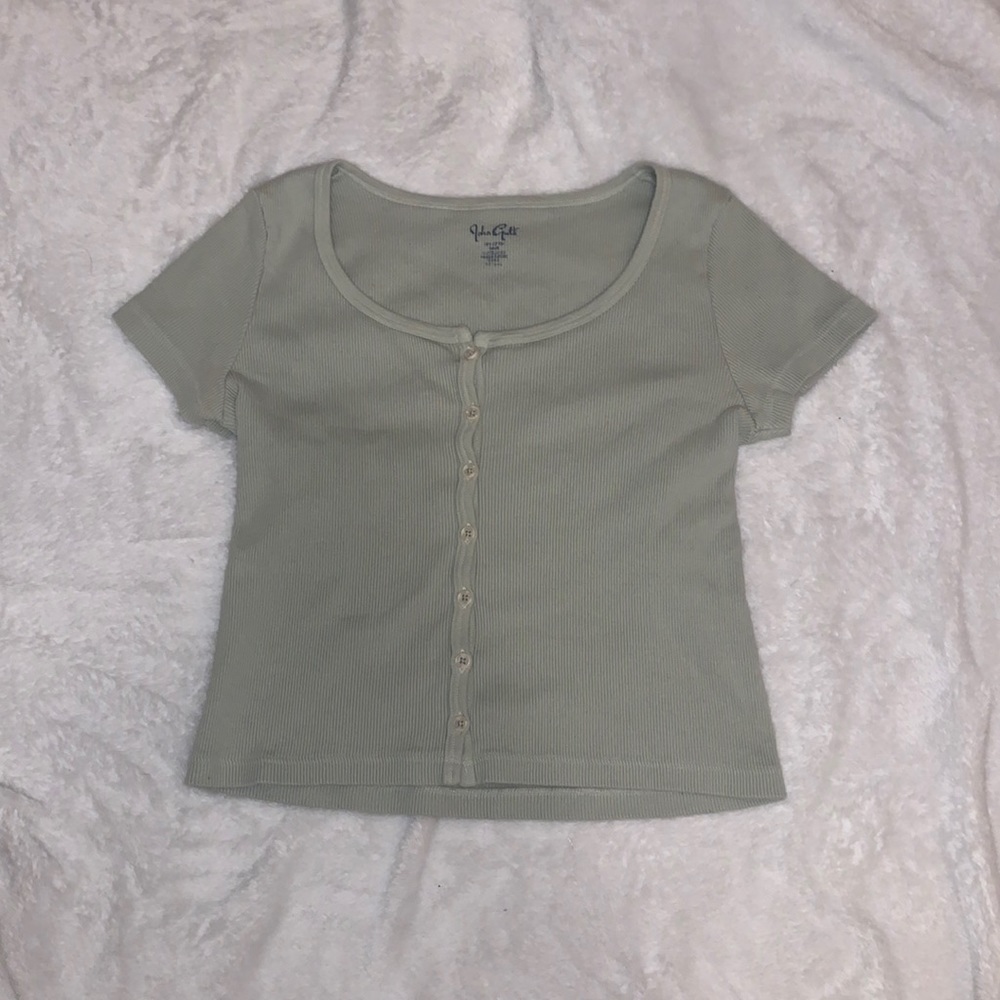 Brandy Melville light green zelly top